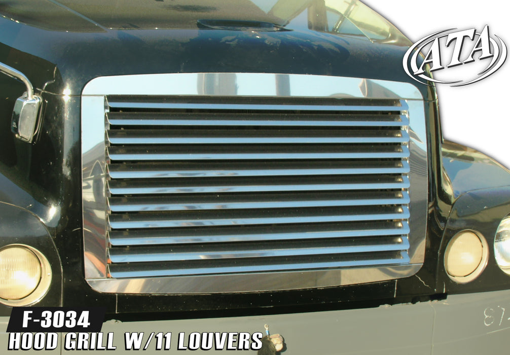 Freightliner Century -2003 stainless steel grill w/10 horizontal louvers