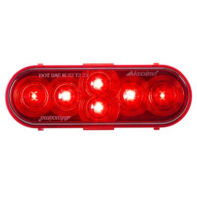 Maxxima red oval 6 diode LED stop/turn/tail light with DryFit / Delphi plug