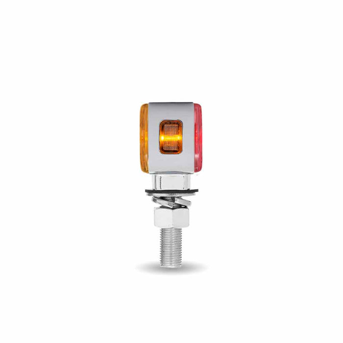 Amber/Red 1.8" MINI rectangular pedestal LED marker/turn signal light