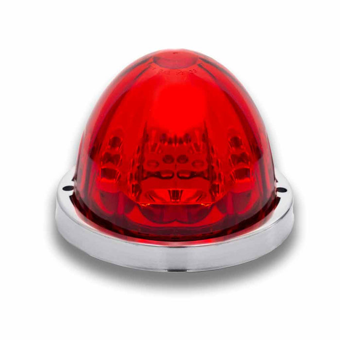 "Starburst" Red 19 diode watermelon-style LED marker/turn signal light