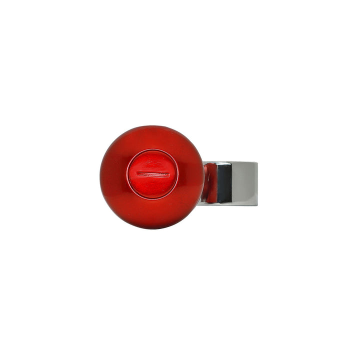 "Candy Red" plastic steering wheel spinner knob