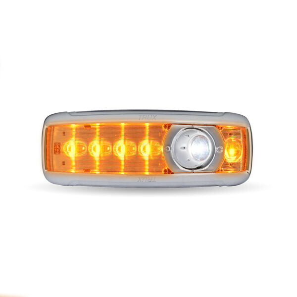 Kenworth T680 / T880 / W990 and Peterbilt 579 6-color LED replacement overhead light amber/blue/green/purple/red/white - SINGLE