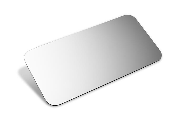 4" x 8" stainless steel permit panel - tape mount