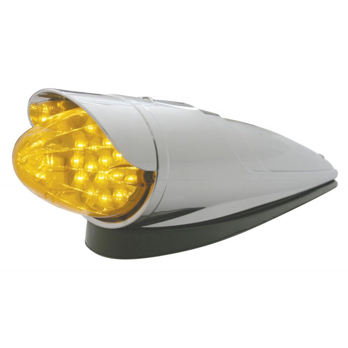 Amber 19 diode watermelon w/reflector LED Grakon 1000 cab light w/housing, visor