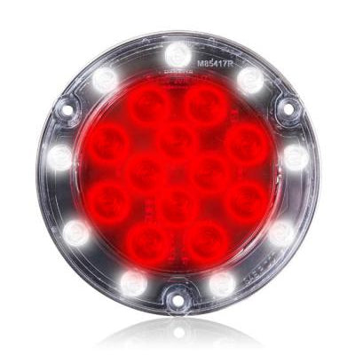 Maxxima "Hybrid" Red/White 4" round 21 diode LED combo back up and stop/turn/tail light
