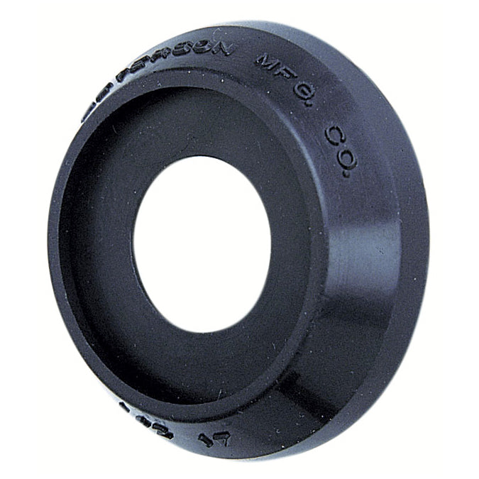 2.5" round black rubber round edge light mounting grommet for trailers