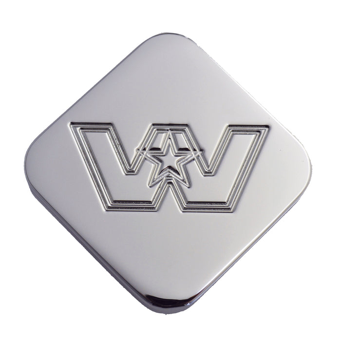 Western Star logo chrome billet aluminum brake knob - SINGLE