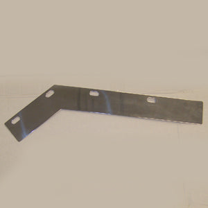 Stainless steel angled top mudflap plate - PAIR