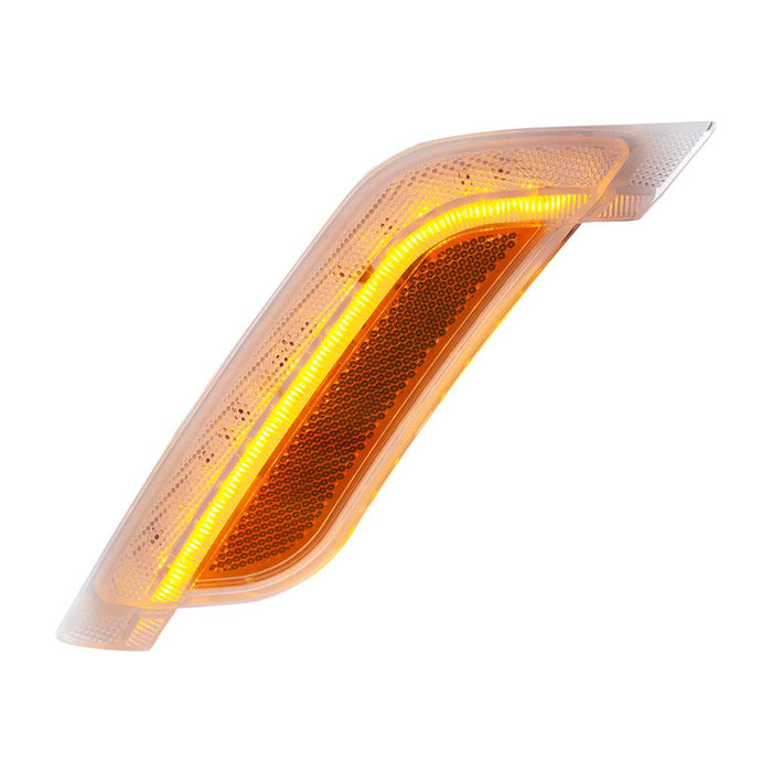 Peterbilt 579 / 587 amber LED fender turn signal light - SINGLE