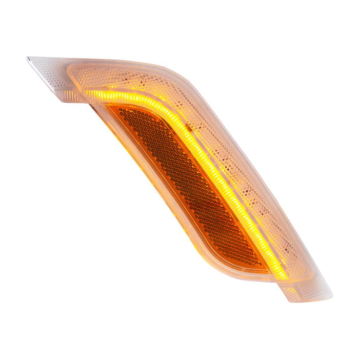 Peterbilt 579 / 587 amber LED fender turn signal light - SINGLE