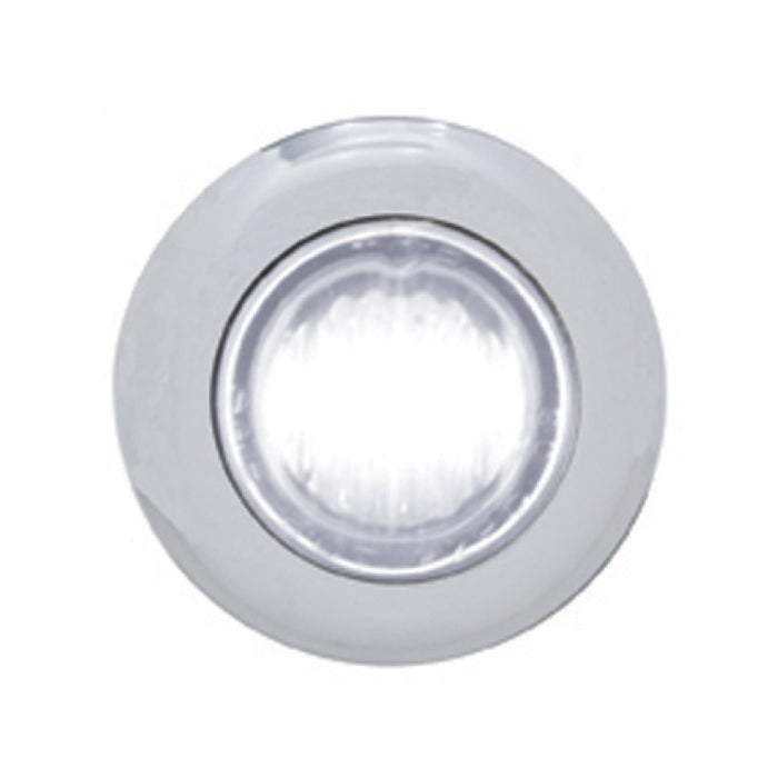 White 3 diode LED 1" mini auxiliary light - single function