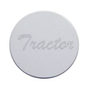 Etched stainless steel plate for air brake valve knobs