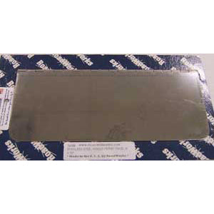 Stainless steel permit panel - hinge mount - 4" x 10"