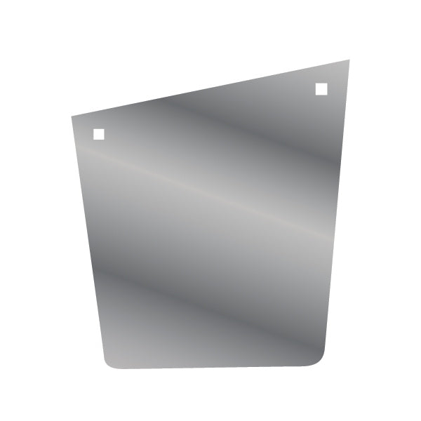 Stainless steel mudflap anti-sail panels for angled hangers - PAIR