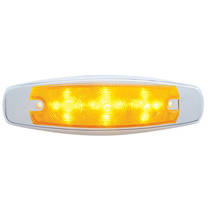 Amber Peterbilt-style 15 diode LED marker light