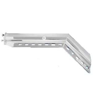Chrome angled spring-loaded mudflap hangers - PAIR