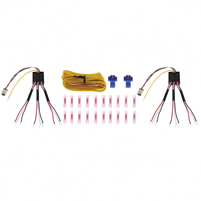 Sequential LED turn signal kit for mudflap hangers