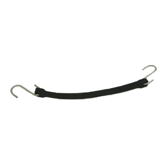 15" rubber tarp tie down/bungee strap w/hook ends - SINGLE