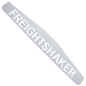 "Freightshaker" 24" chrome mudflap weights w/3 bolt-thru holes - PAIR