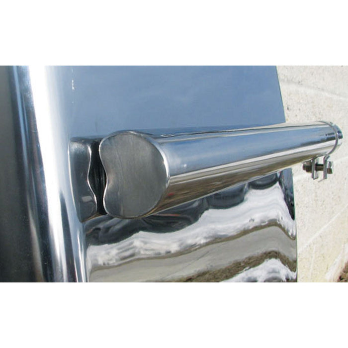 24" economy stainless steel quarter fender w/tube mount - PAIR