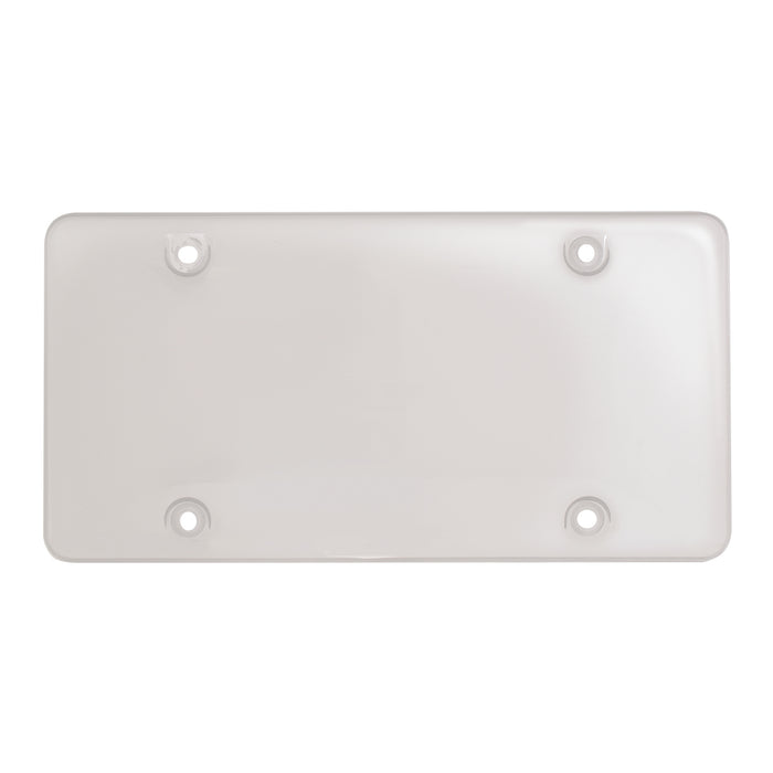 Clear plastic license plate protector - bubble style