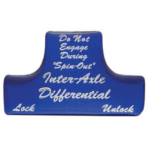 Freightliner Classic/FLD "Inter-Axle Differential" glossy sticker for switch guards