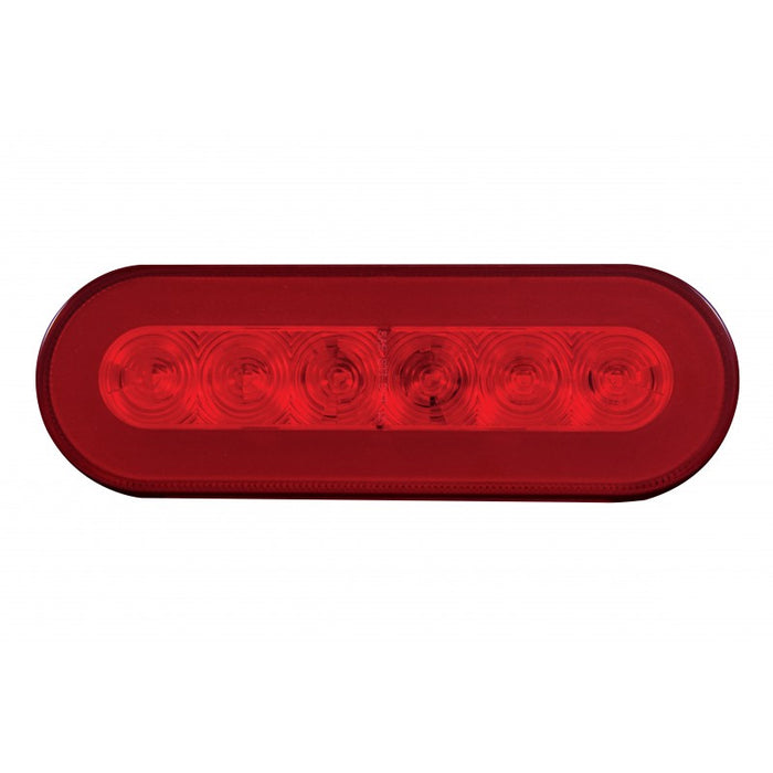 "Halo" Red 22 diode oval LED stop/turn/tail light