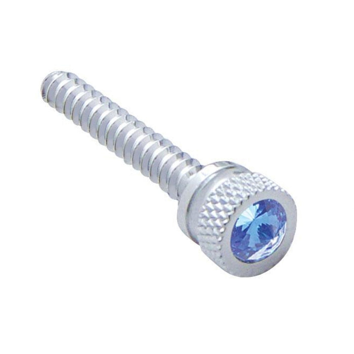 Freightliner long chrome dash screw with jewel - PAIR
