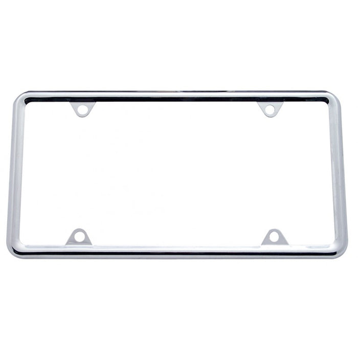 Chrome license plate frame w/plain design