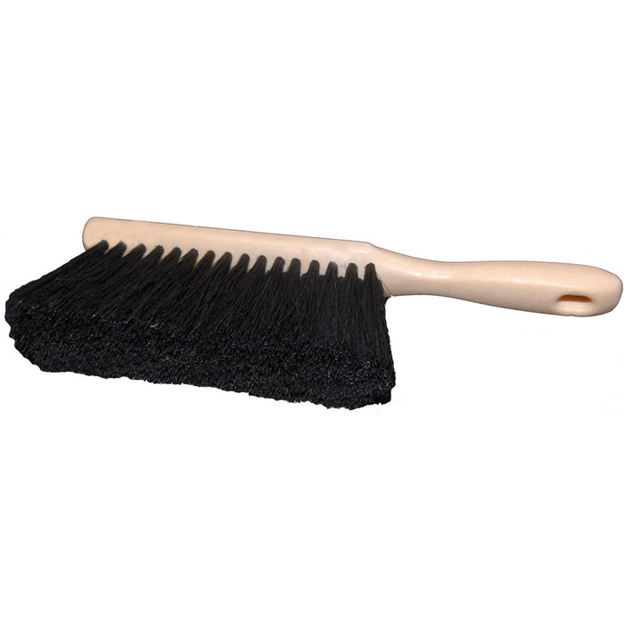 7" black poly bristle duster brush