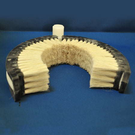 Curved exhaust stack cleaning brush - 4" to 6" diameter