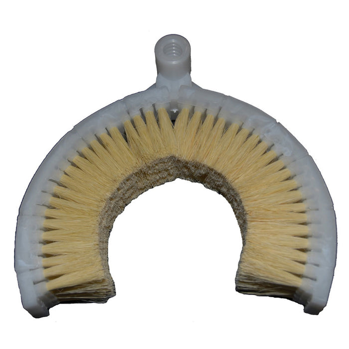 Curved exhaust stack cleaning brush - 4" to 6" diameter