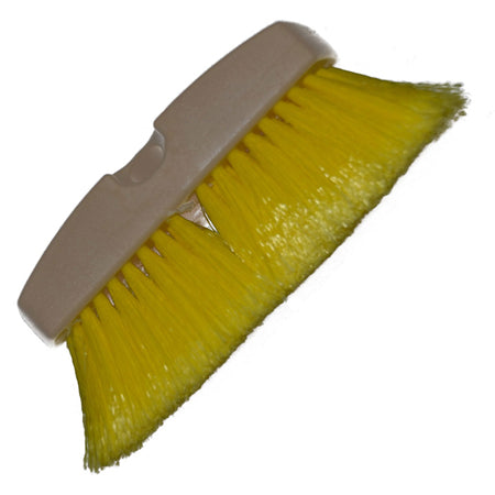 10" yellow soft bristle flat truck wash brush