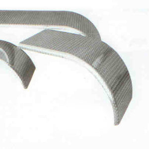 1/10" Aluminum diamond plate 54" half fenders - PAIR