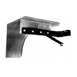 Stainless steel rear fender bracket, stud mount - PAIR