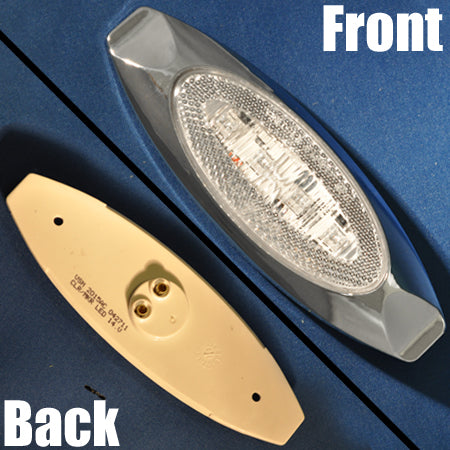 Amber 4 diode millennium-style LED marker/clearance light - CLEAR lens