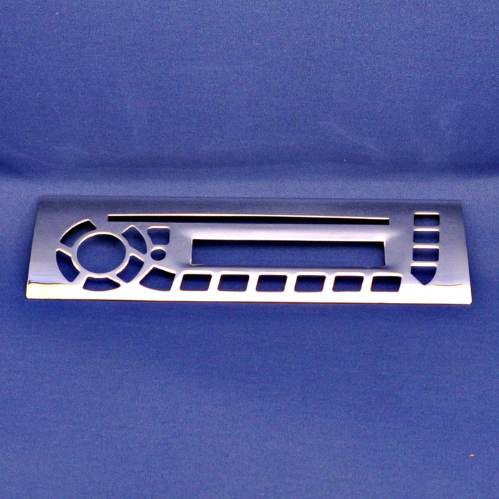 Freightliner chrome steel radio unit faceplate cover