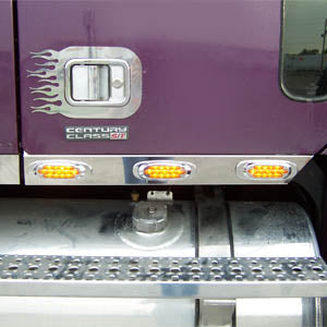 Freightliner Century/Columbia stainless steel cab panels w/6 combo light holes