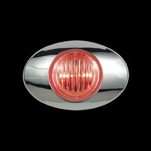 Panelite M3 red 2 diode LED marker light - CLEAR lens