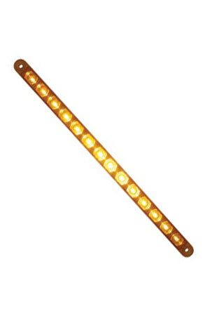 Amber thin 12" long LED turn signal light bar
