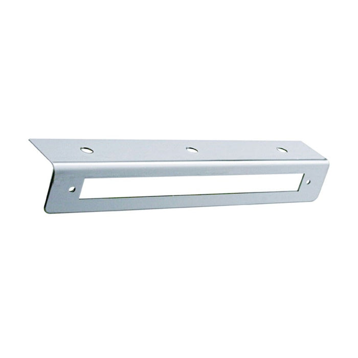 Stainless steel light bracket with cutout for 9" long light bars