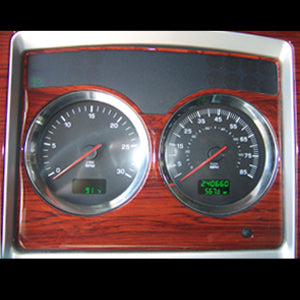 Kenworth T660/W900 plastic wood look speedometer/tachometer gauge trim