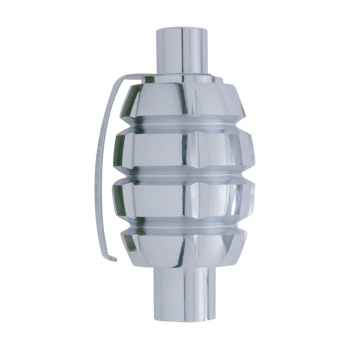 Chrome aluminum Grenade screw-on air brake valve knob