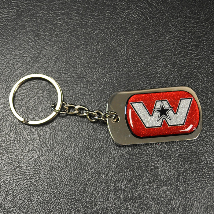 Western Star red logo key chain