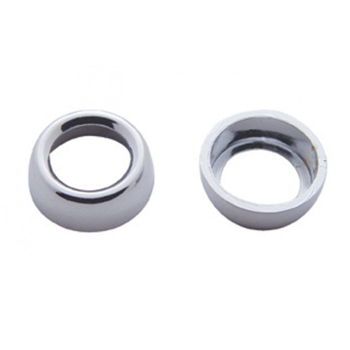Freightliner Classic/FLD chrome plastic switch nut cover - 6/PACK