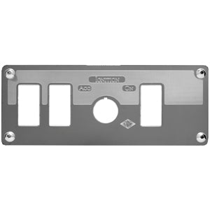 Rockwood Kenworth "Ignition Key" stainless steel switch plate - Three Rocker Switch Holes