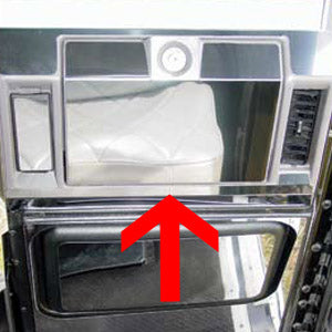 Freightliner Classic/FLD stainless steel glove box door cover