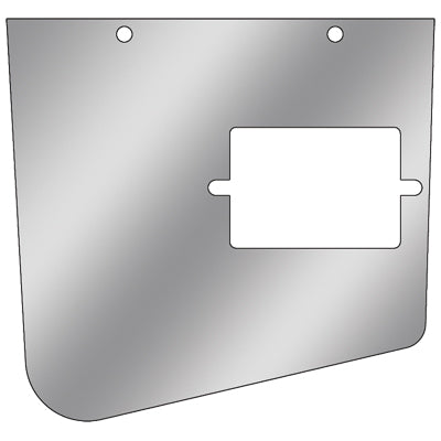 Kenworth -2001 stainless steel ash tray cover and surround - 2 pieces, driver's side