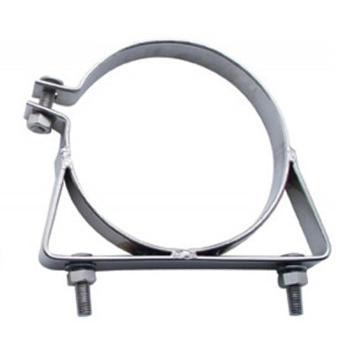 Freightliner/Kenworth ACFM polished stainless steel narrow stack mounting clamp - 6" diameter