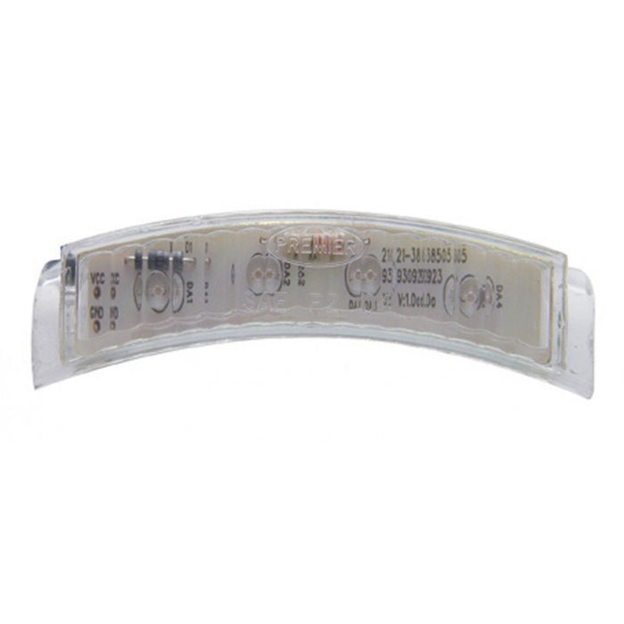 Amber 4 diode LED turn signal light for 7" Peterbilt headlight - CLEAR lens